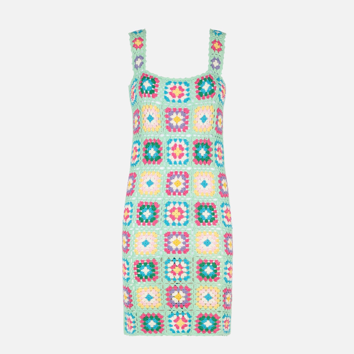 Multicolor crochet dress