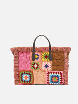 Colette crochet tiles handbag