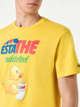 Man cotton t-shirt with Estathé ducky print | ESTATHE' SPECIAL EDITION