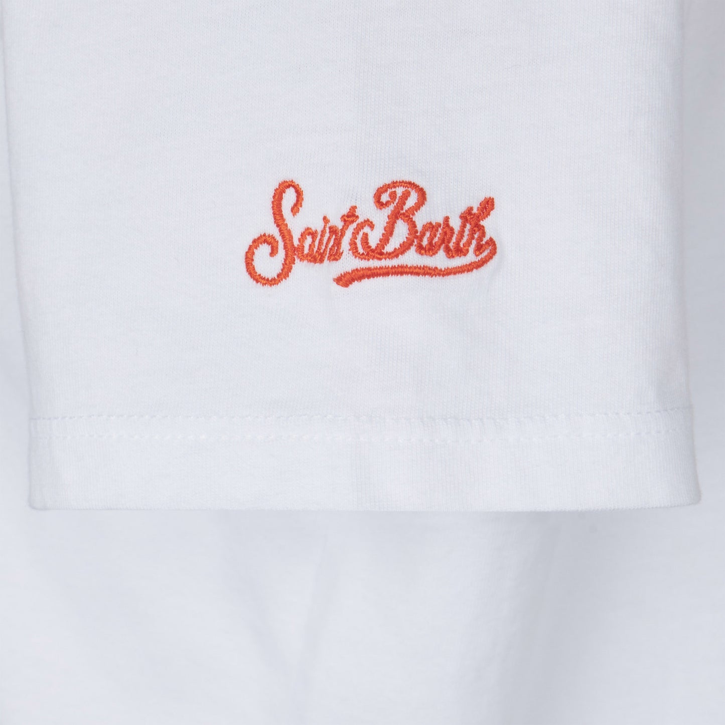 T-shirt da bambina con ricamo margherita e patch