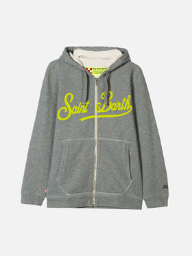 Saint Barth grey boy's hoodie