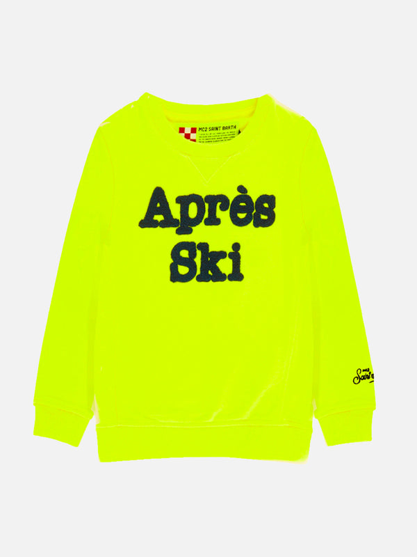 Apres Ski yellow fluo boy's sweatshirt