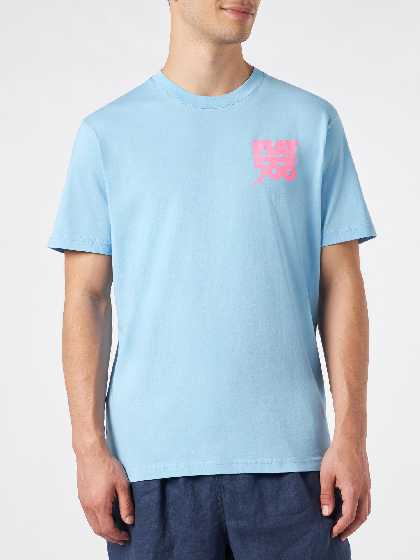 Herren-T-Shirt aus Baumwolle mit Fiat 500-Aufdruck | FIAT 500© SONDEREDITION