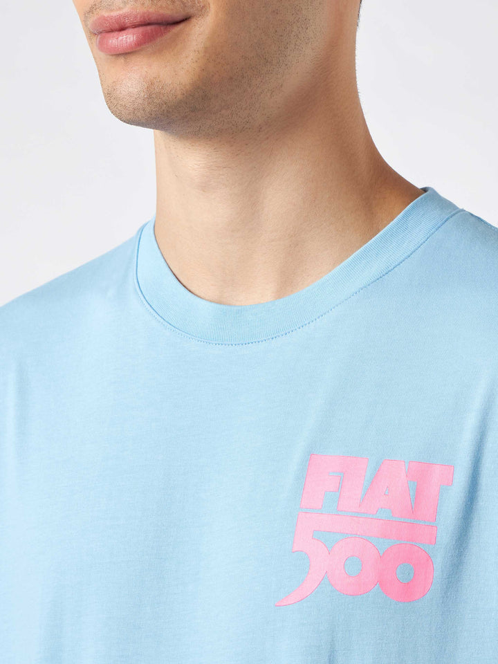 Herren-T-Shirt aus Baumwolle mit Fiat 500-Aufdruck | FIAT 500© SONDEREDITION