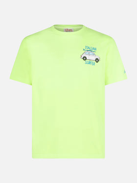 Man cotton t-shirt with Fiat 500 print | FIAT 500© SPECIAL EDITION