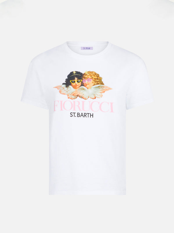 Damen-T-Shirt aus Baumwolle mit Fiorucci-Print | FIORUCCI-SONDERAUSGABE