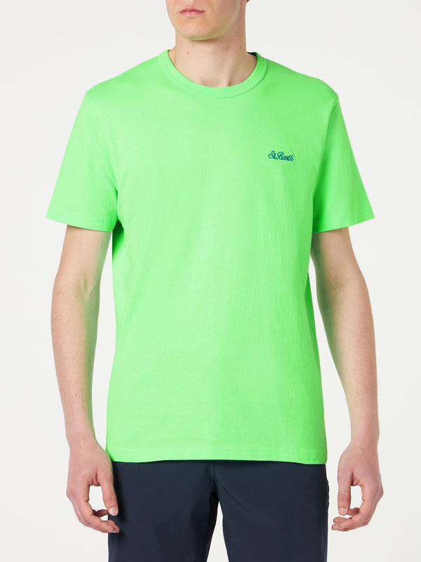 Man green cotton t-shirt