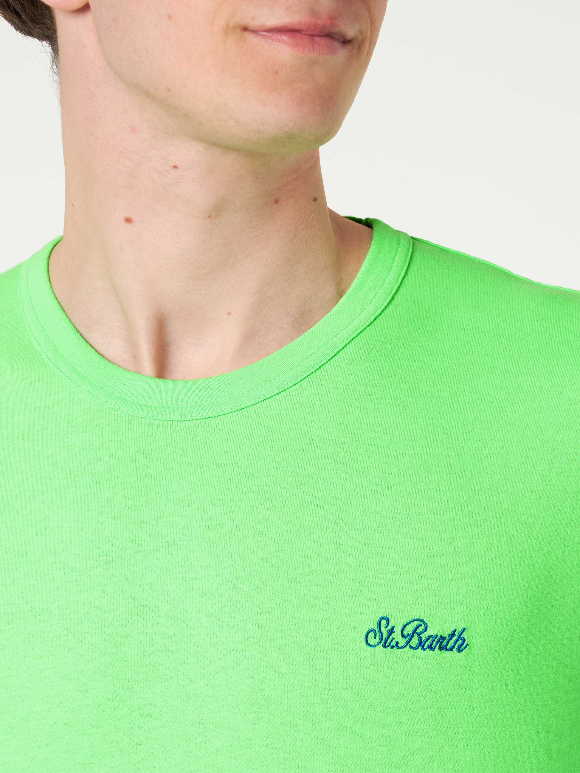 Man green cotton t-shirt - MC2 Saint Barth