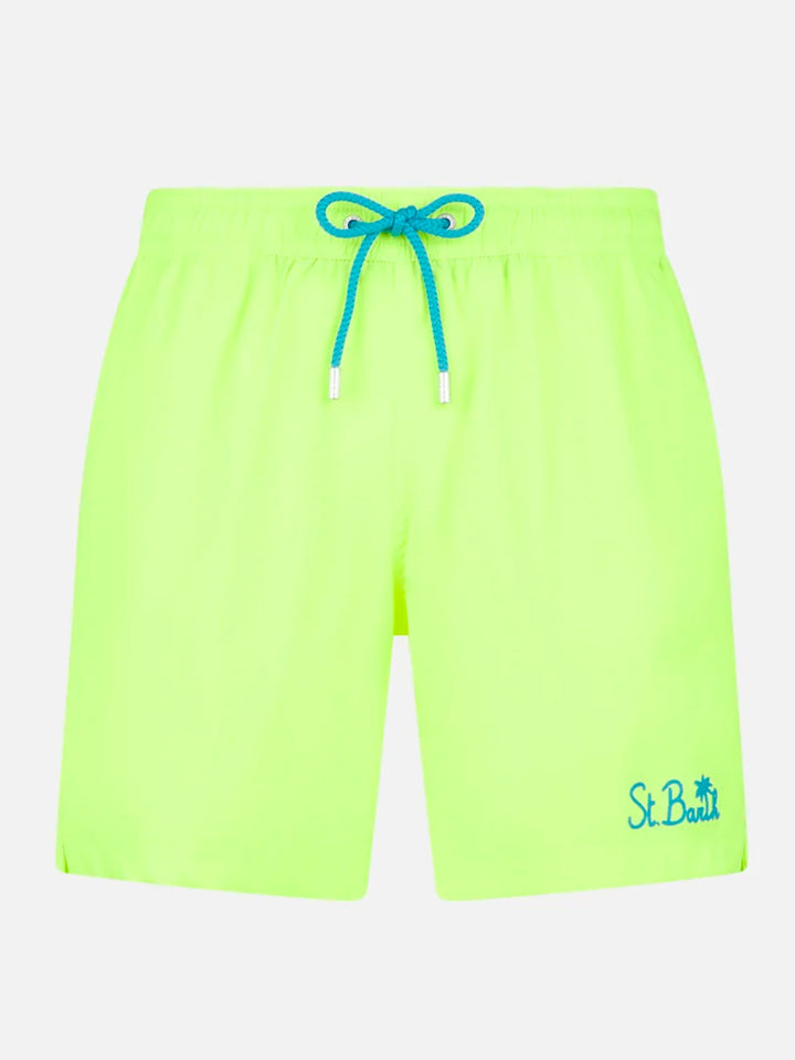 Komfort-Badeshorts für Herren in Neongelb