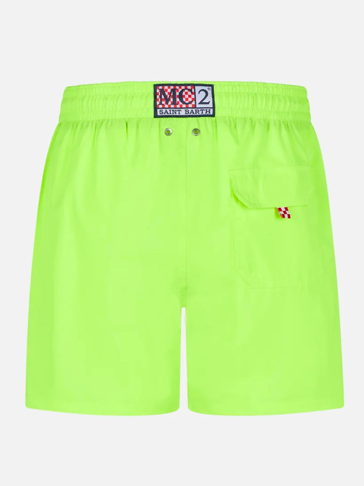 Komfort-Badeshorts für Herren in Neongelb