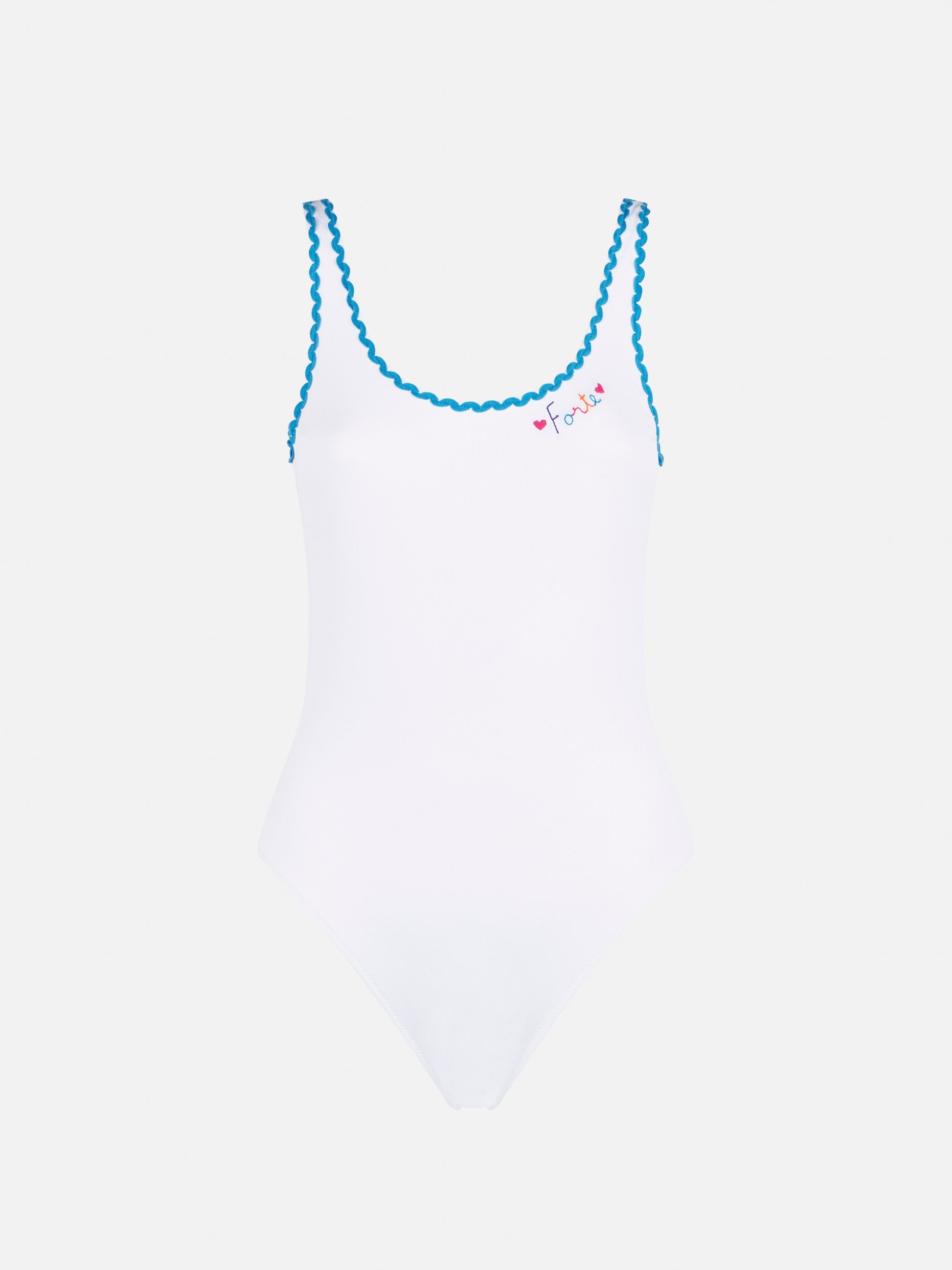 One piece swimsuit with Forte embroidery - MC2 Saint Barth