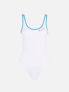 One piece swimsuit with Forte embroidery - MC2 Saint Barth