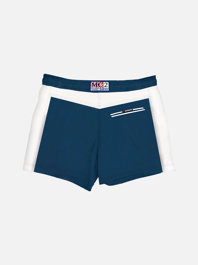 Boy swimshorts with bands and patch