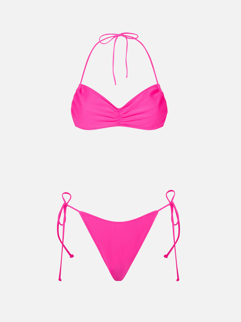 Bikini da donna a fascia fucsia