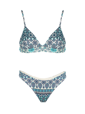 Gipsy print triangle bikini