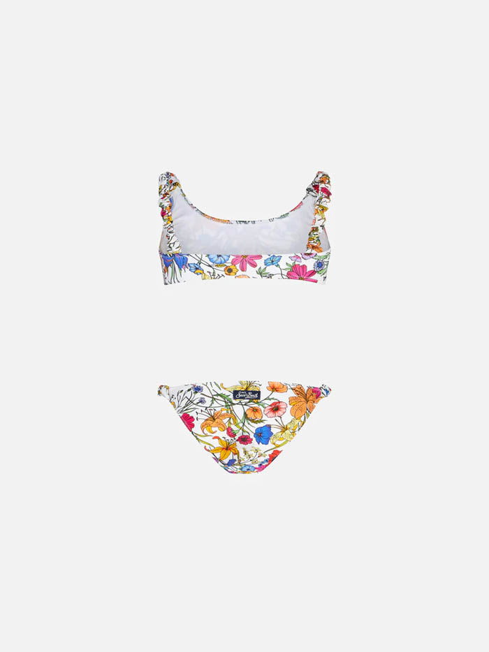 Girl bralette with flower print