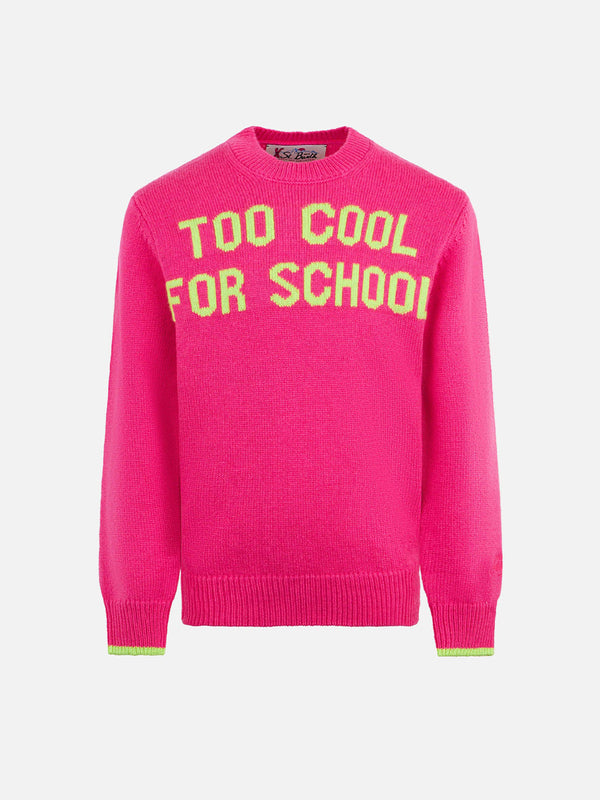 Maglia da bambina girocollo con stampa Too Cool for School