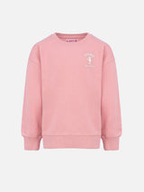 Girl crewneck sweatshirt Briony with St. Barth ballet academy print