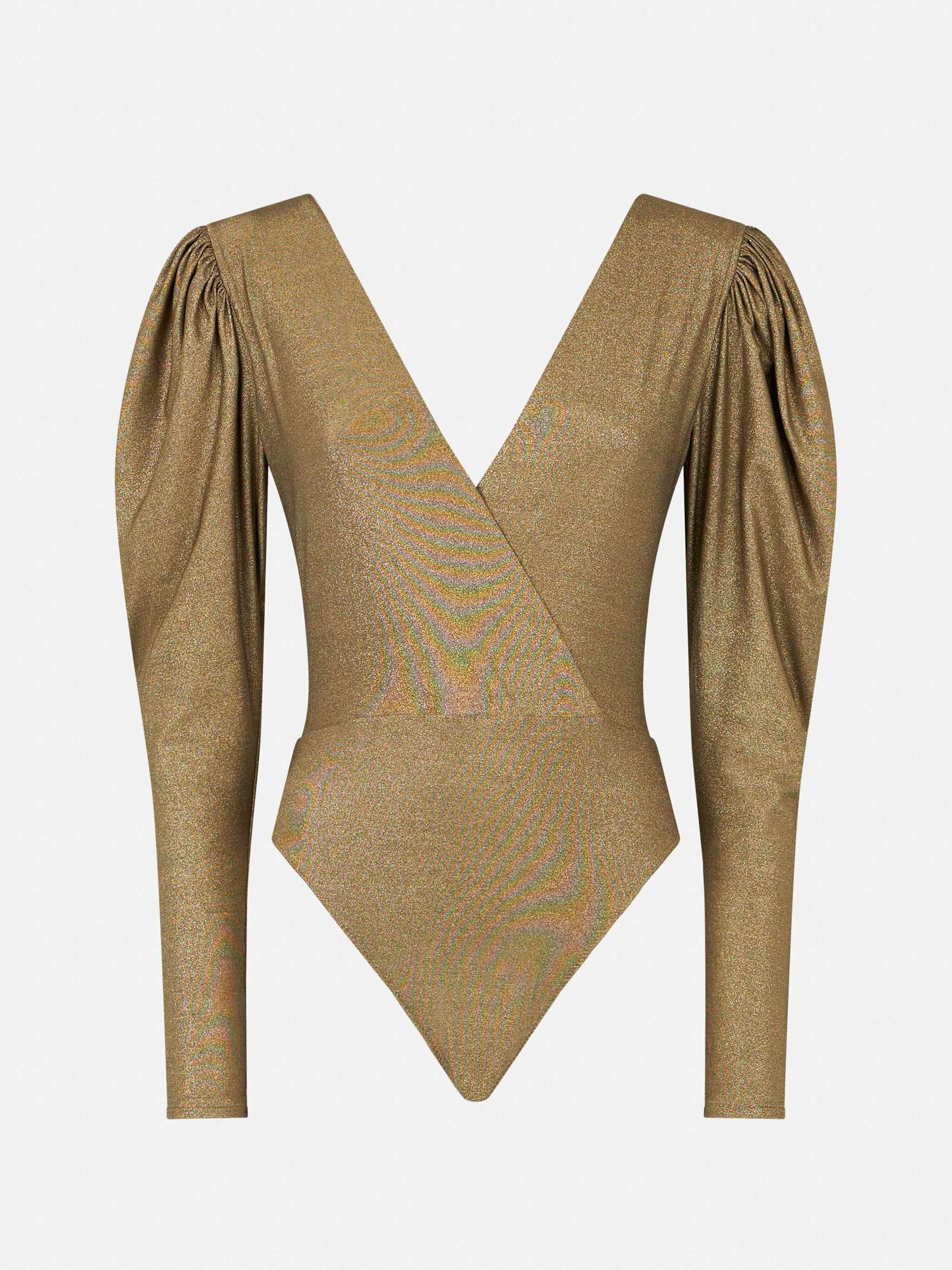 Knitted glitter gold Bodywear / one piece swimsuit - MC2 Saint Barth