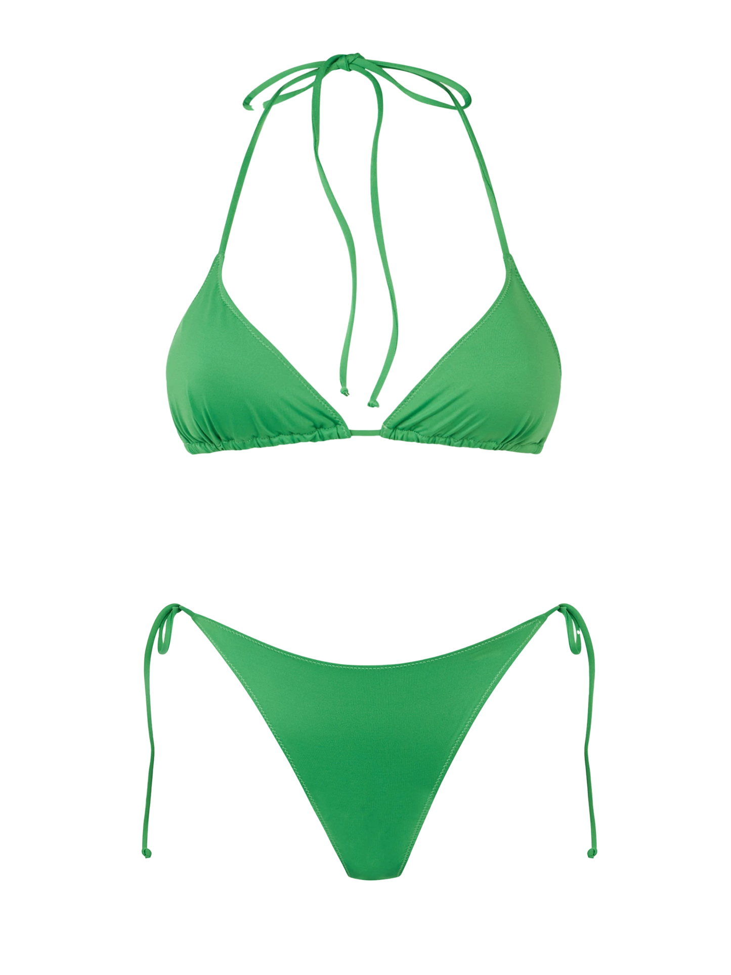 Grüner Triangel-Bikini für Damen