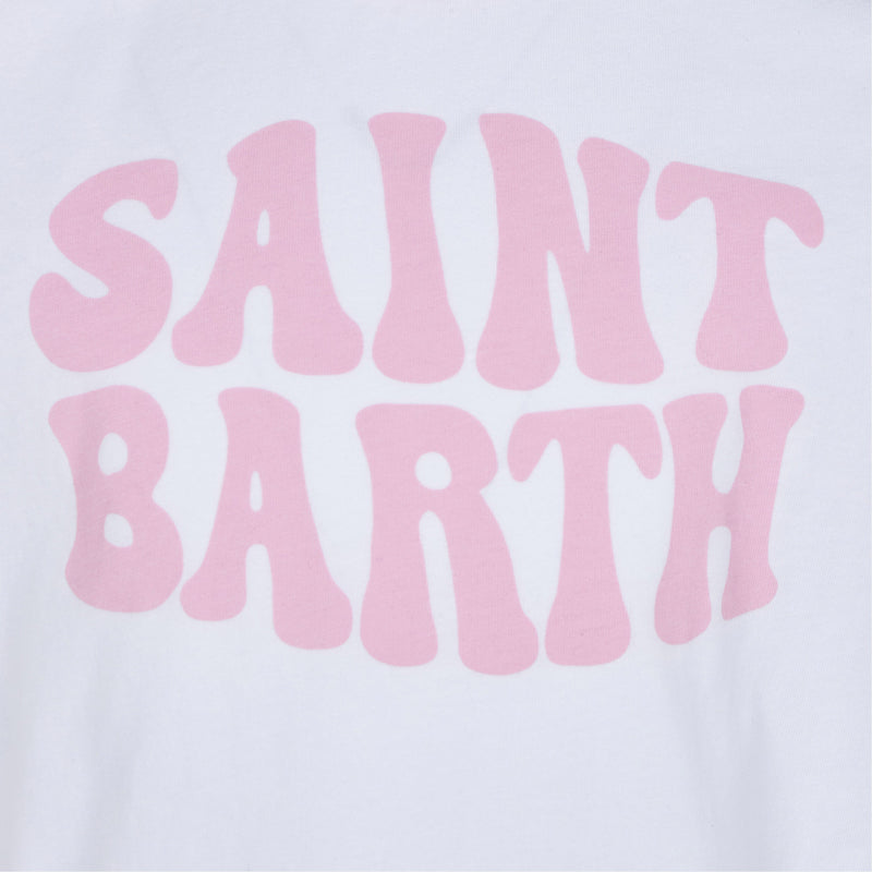 T-shirt da bambina in cotone con stampa groovy di Saint Barth