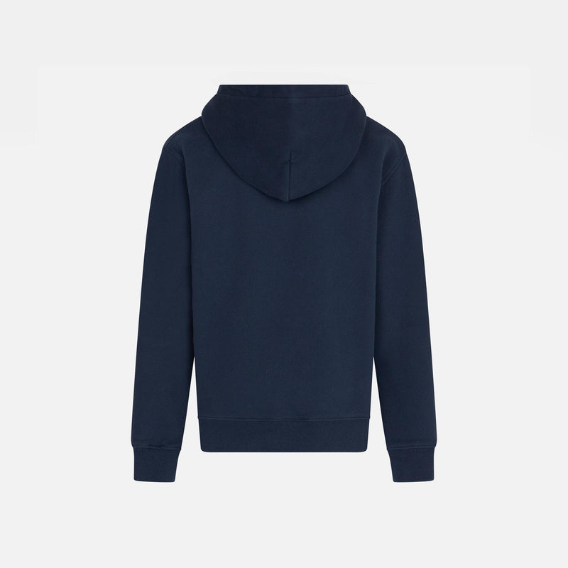 Felpa da bambino blu navy con cappuccio