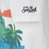 Boy cotton t-shirt with Ibiza postcard print