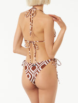 Damen-Triangel-Bikini mit Muster