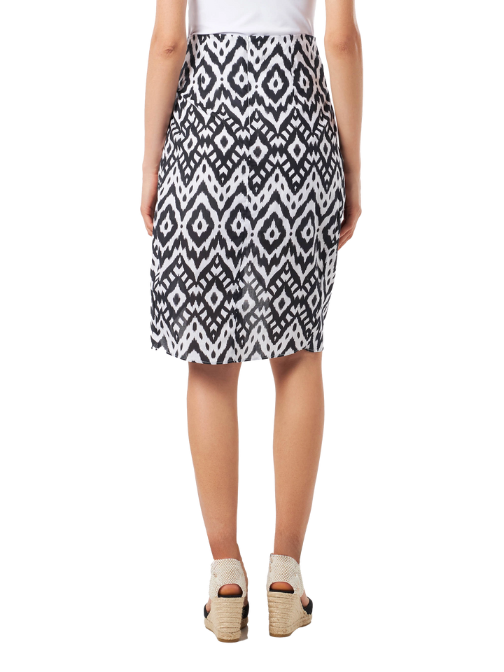 Damen-Midirock Amanda mit Ikat-Print