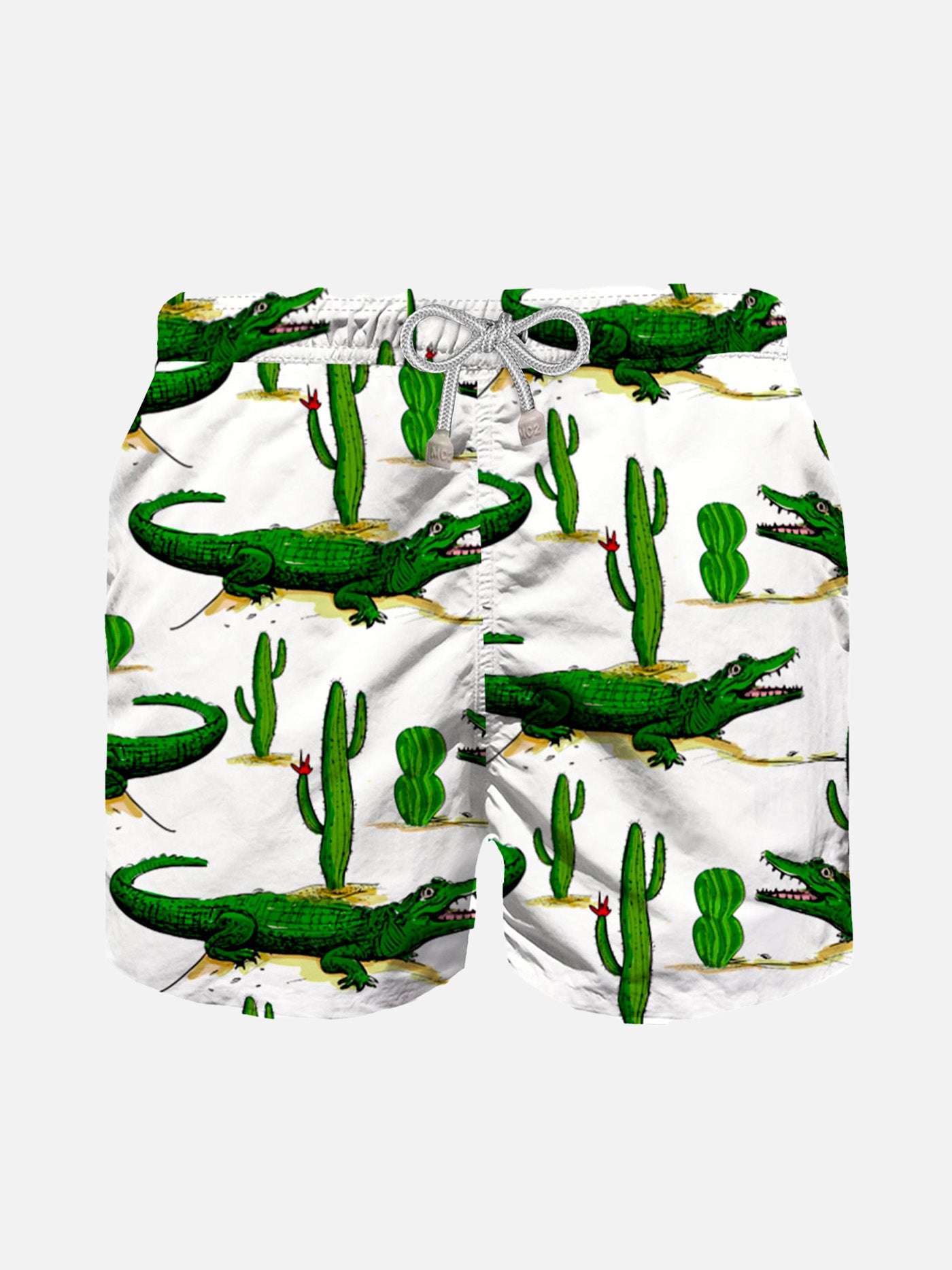 Boy swim shorts with crocodile and cactus print - MC2 Saint Barth