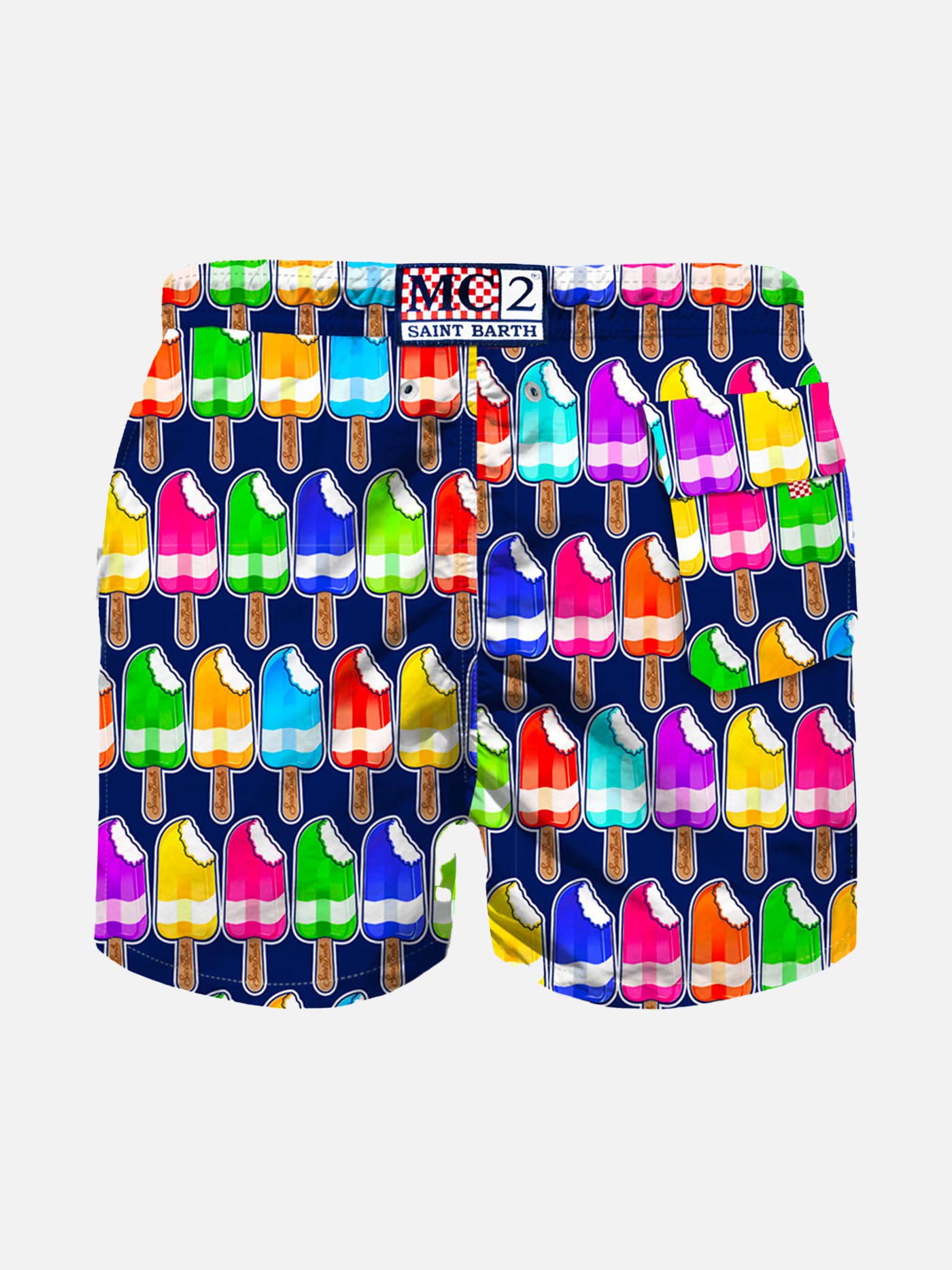 Boy swim shorts with Ice Cream Print - MC2 Saint Barth