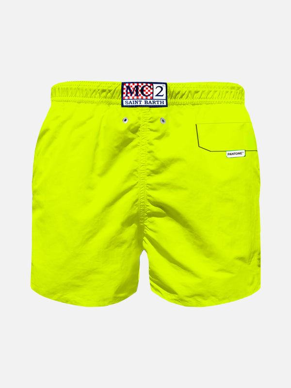 Costume da bagno da bambino giallo fluo | EDIZIONE SPECIALE PANTONE™