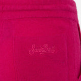 Pantaloni jogger in maglia fucsia da bambina