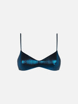 Blaues Lamina-Bralette-Top für Damen