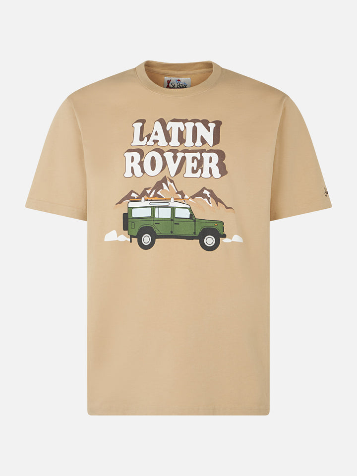 Man heavy cotton t-shirt with Latin Rover print - MC2 Saint Barth