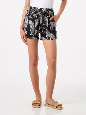 Tiger print woman shorts - MC2 Saint Barth