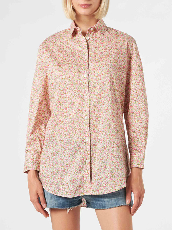 Camicia Brigitte in cotone con stampa fiori Liberty | EDIZIONE SPECIALE LIBERTY