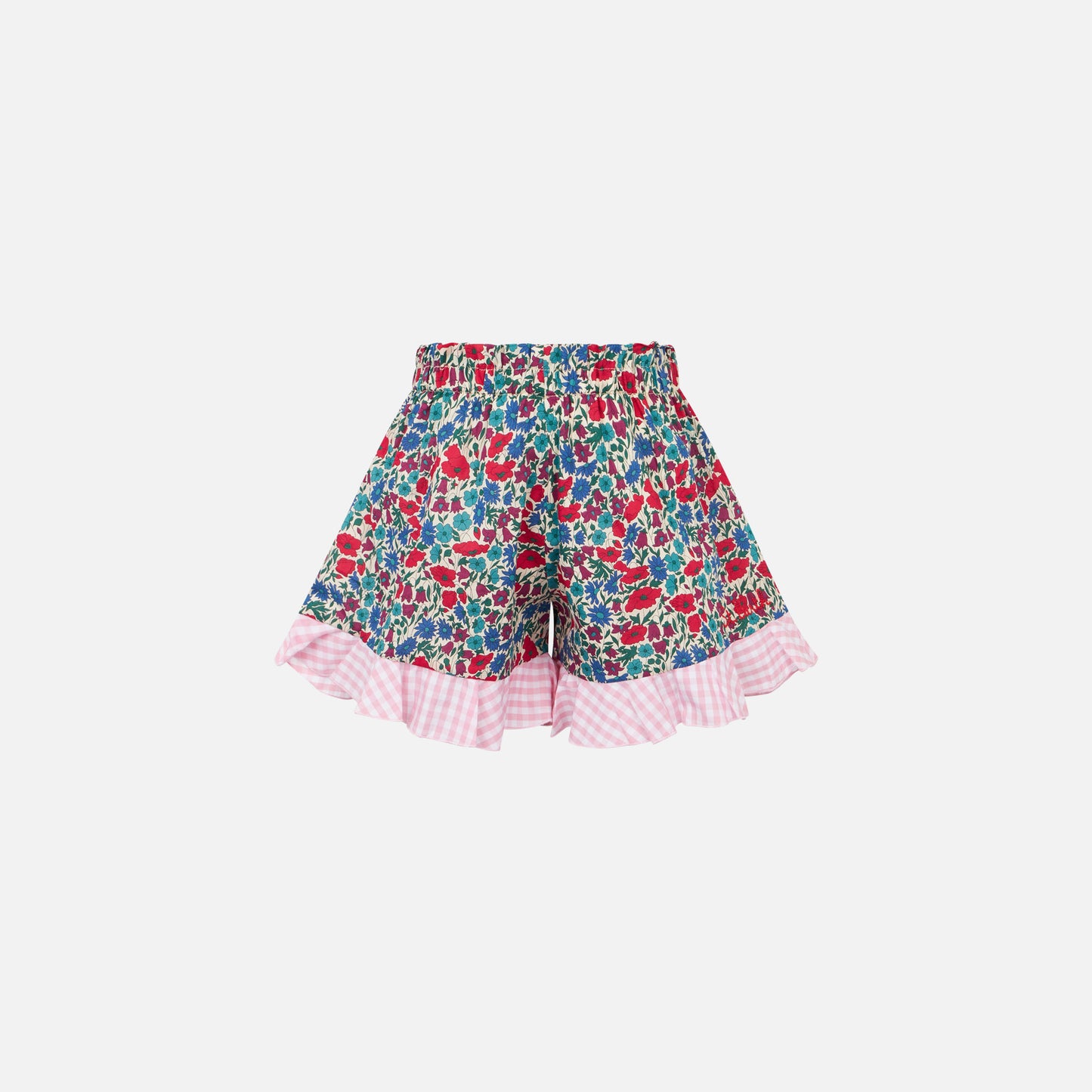 Mädchen-Shorts aus Baumwolle mit Rüschen | Hergestellt aus Liberty-Stoff