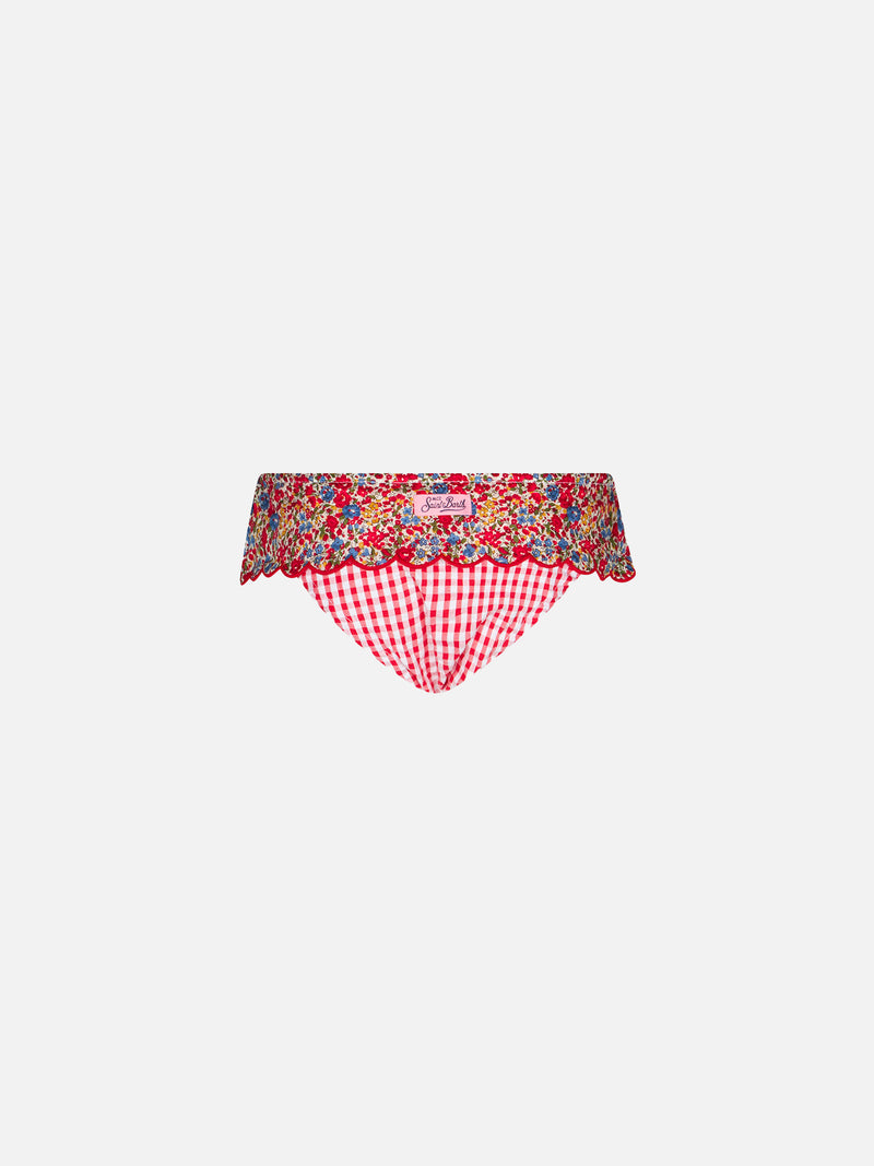 Mädchen-Badehose mit Liberty-Print | Hergestellt aus Liberty-Stoffen