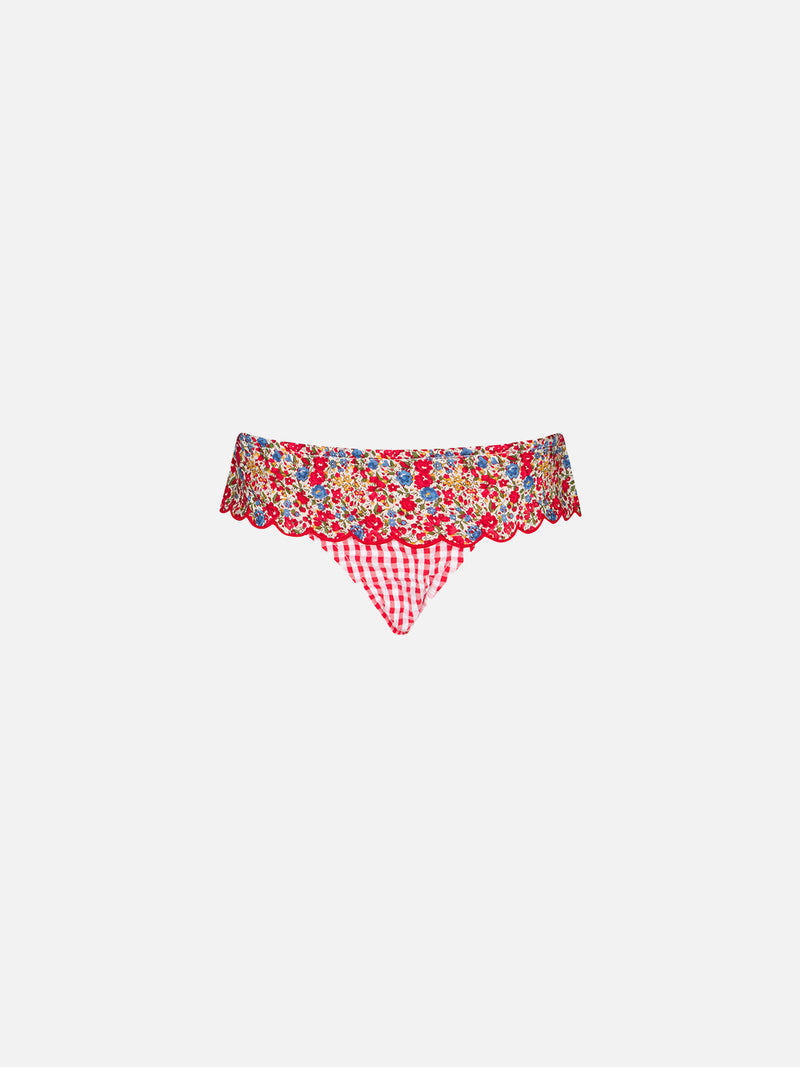 Mädchen-Badehose mit Liberty-Print | Hergestellt aus Liberty-Stoffen