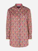 Woman Brigitte cotton shirt with flower print | Made with Liberty fabric