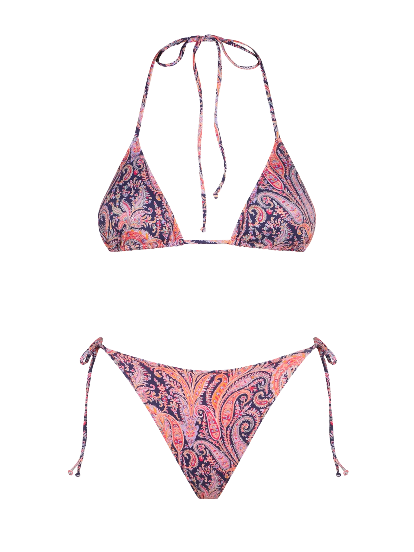 Woman triangle bikini with Liberty flower print | Made with Liberty fabrics