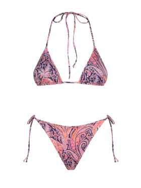 Woman triangle bikini with Liberty flower print | Made with Liberty fabrics