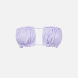 Fliederfarbener Bandeau-Top-Badeanzug für Damen