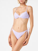 Woman lilac bralette bikini