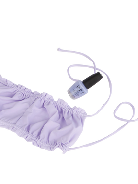 Woman lilac bandeau bikini