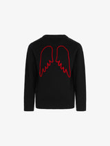 Kid sweater with Lucifer embroidery