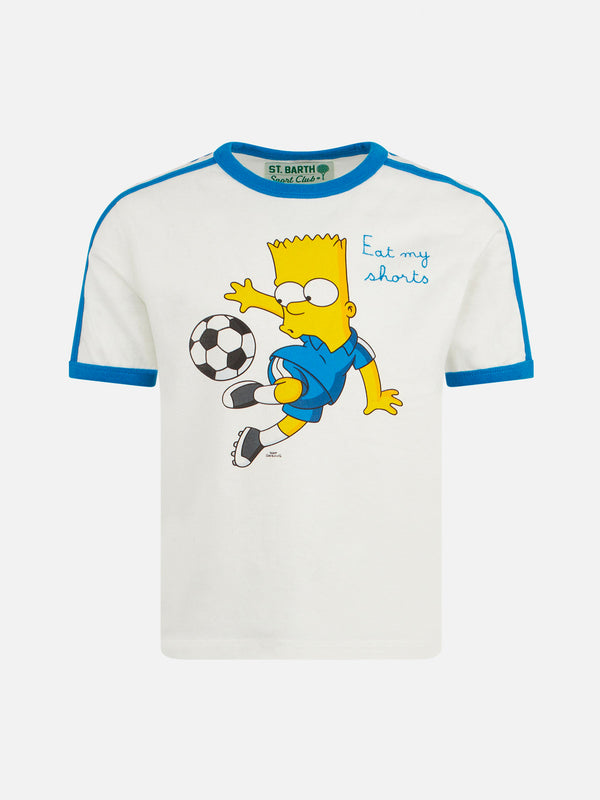 Boy heavy cotton t-shirt with Bart soccer print | THE SIMPSONS SPECIAL EDITION