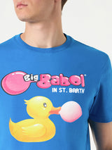 Herren-T-Shirt aus Baumwolle mit Enten- und Big-Babol-Aufdruck | GROSSE BABOL® SONDEREDITION