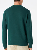 Man green sweater with Snoopy print | SNOOPY - PEANUTS™ SPECIAL EDITION